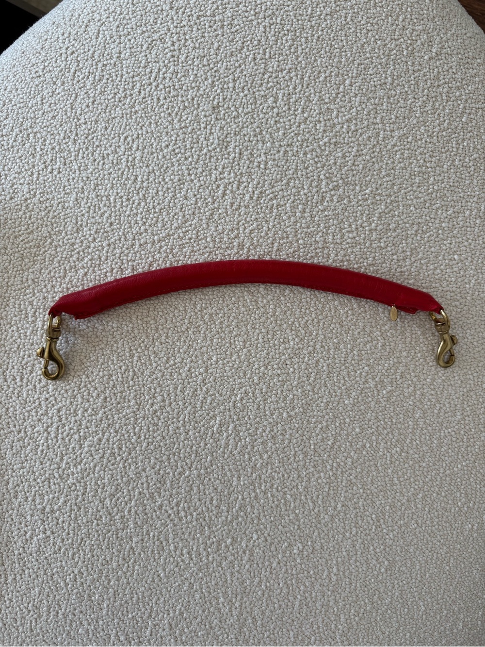Clare V Red Leather Top Handle Purse Strap - Pairs Perfectly w/ Clare V Midi Sac